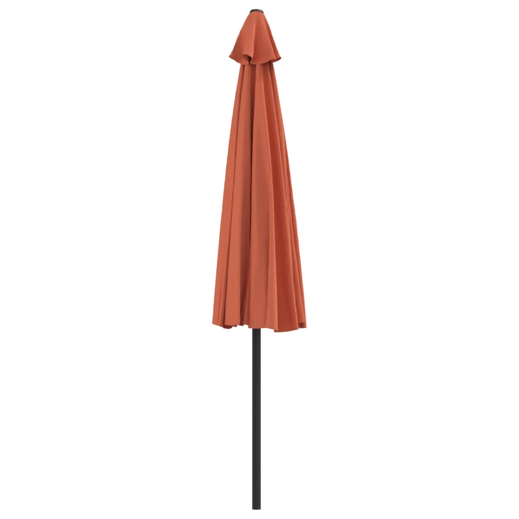 altanparasol med aluminiumsstang 300x155x223 cm halv terrakotta