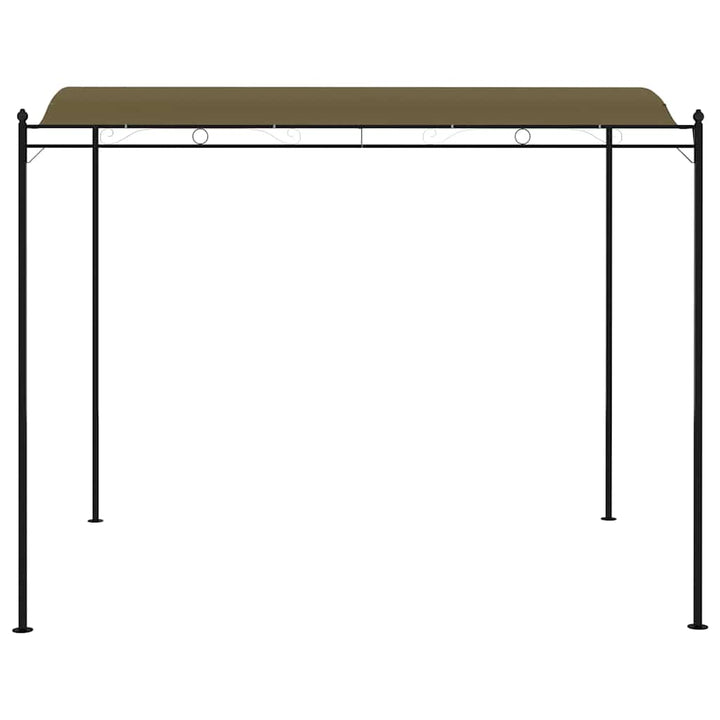 fritstående markise 3x2,4 m 180 g/m² gråbrun