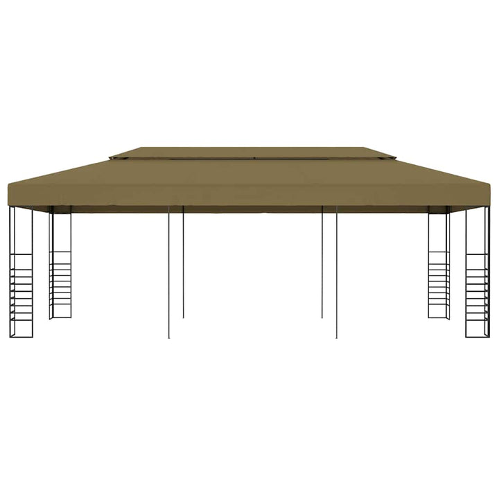 pavillon 6x3x2,7 m 180 g/m² gråbrun