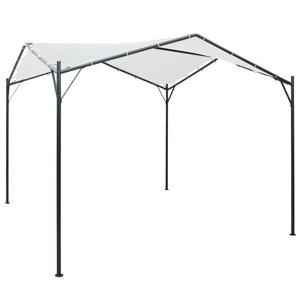 havepavillon 3x3x2,6 m 180 g/m² hvid