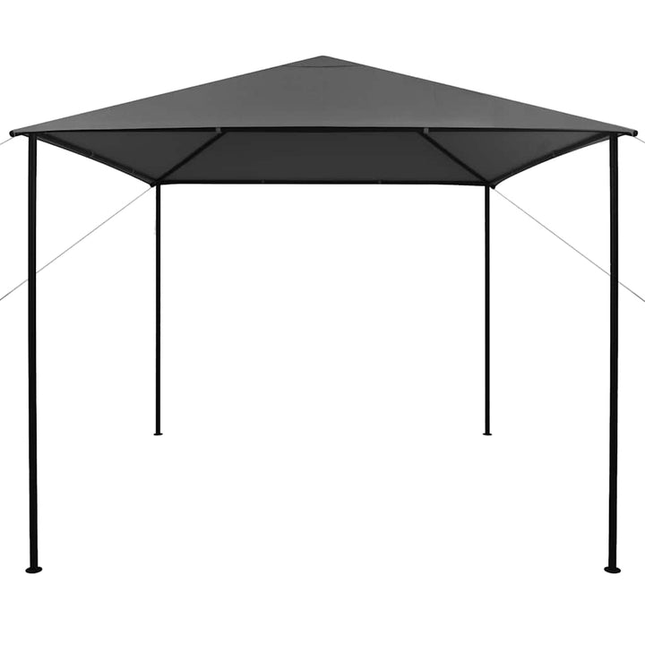 pavillon 3x3 m stof og stål 180 g/m² antracitgrå