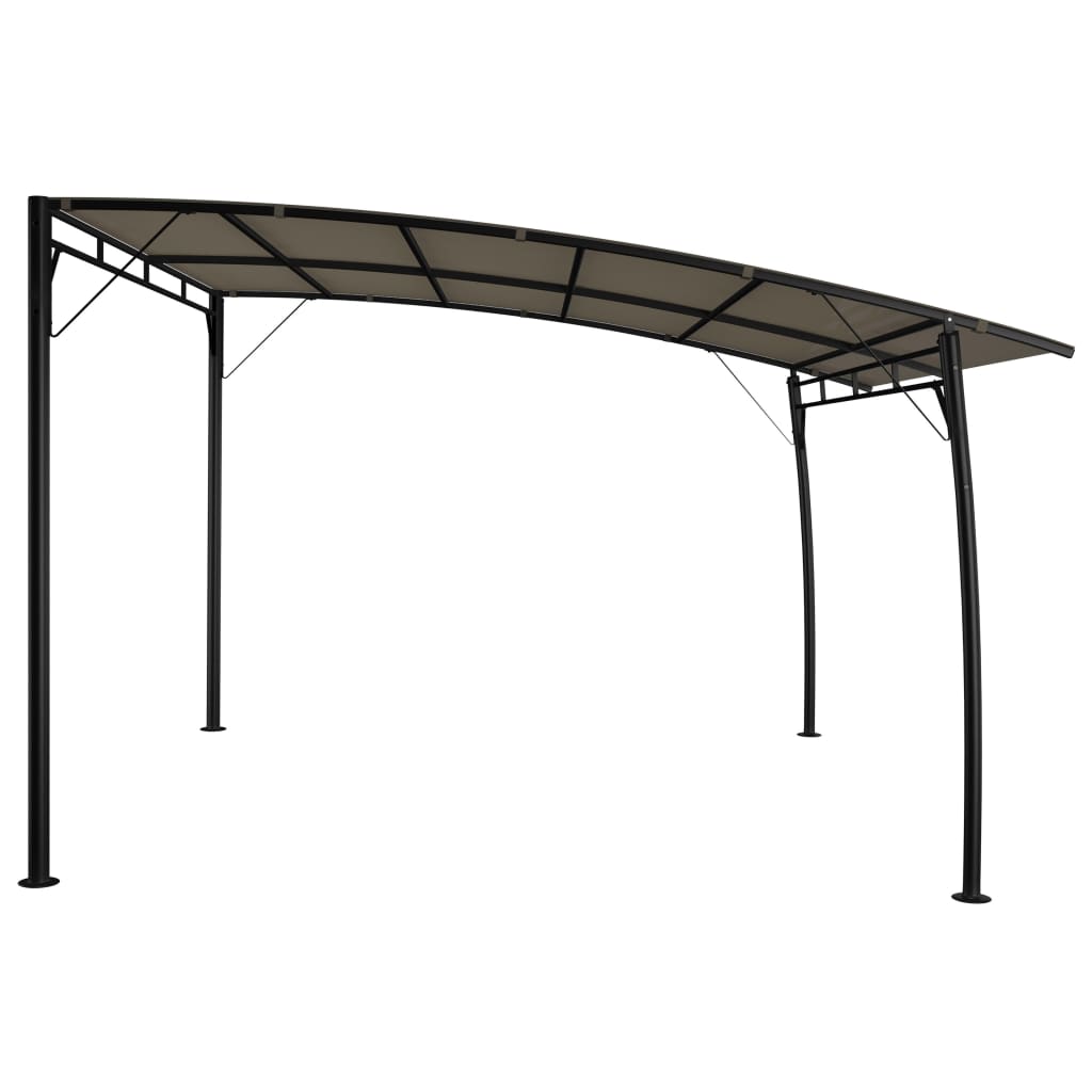havemarkise 3x3x2,55 m gråbrun
