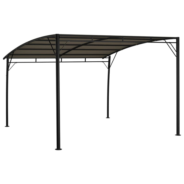 havemarkise 3x3x2,55 m gråbrun