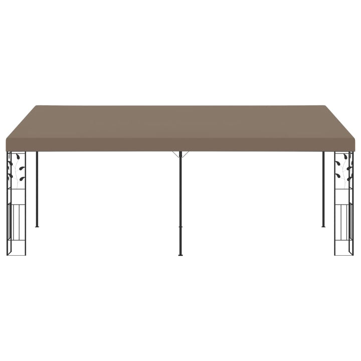 vægmonteret pavillon 6x3x2,5 m gråbrun
