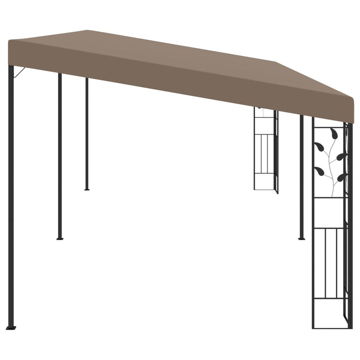 vægmonteret pavillon 6x3x2,5 m gråbrun