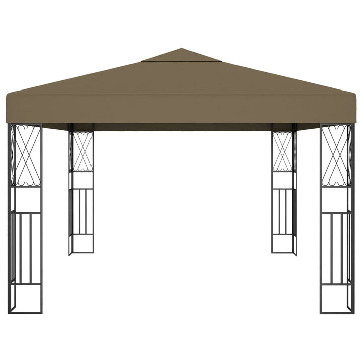 pavillon 3x4 m stof gråbrun