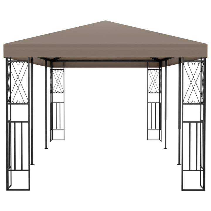 pavillon 6x3 m stof gråbrun