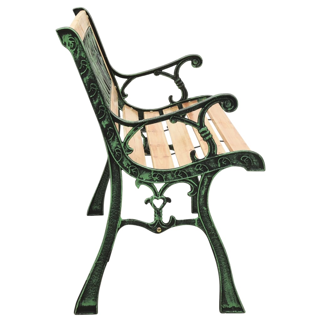 havebænk 122 cm støbejern og massivt grantræ