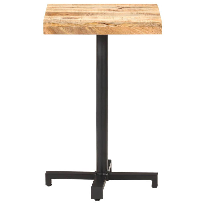 bistrobord 50x50x75 cm firkantet ru mangotræ