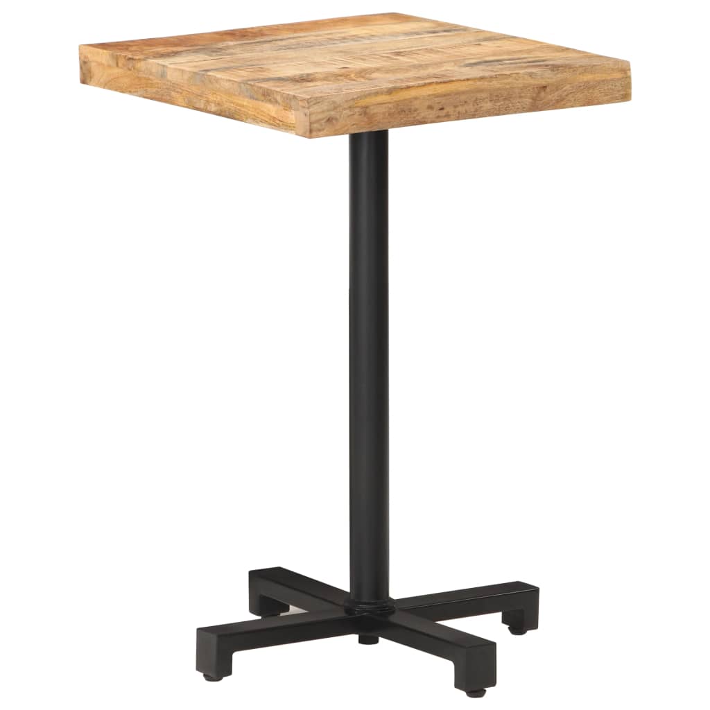 bistrobord 50x50x75 cm firkantet ru mangotræ