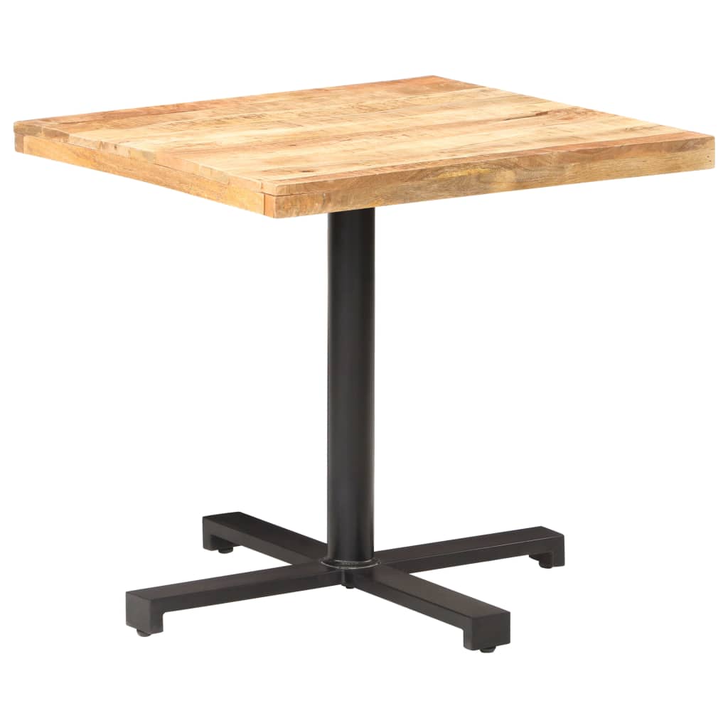 bistrobord 80x80x75 cm firkantet ru mangotræ