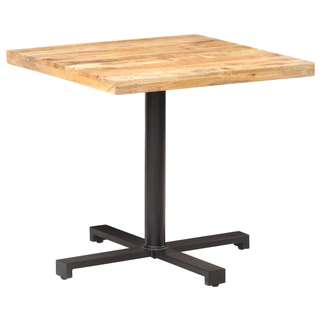 bistrobord 80x80x75 cm firkantet ru mangotræ
