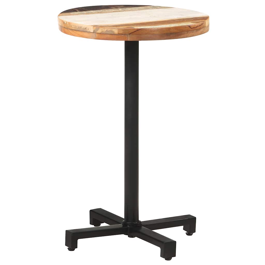 bistrobord Ø50x75 cm rund massivt genbrugstræ