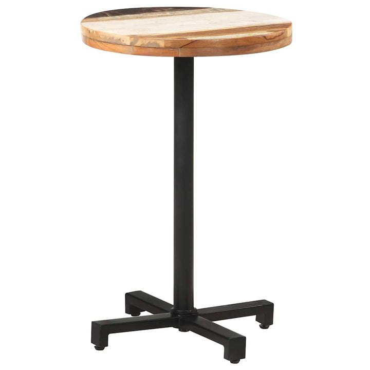bistrobord Ø50x75 cm rund massivt genbrugstræ