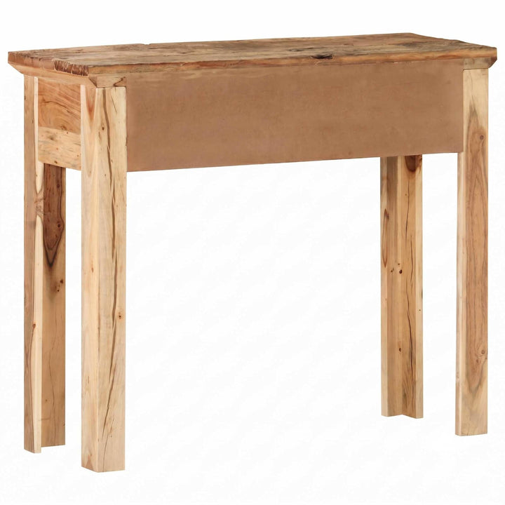 konsolbord 90,5x30x75 cm massivt akacietræ og genbrugstræ