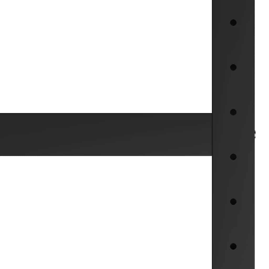 stel til arbejdsbænk 120x57x79 cm metal sort og rød