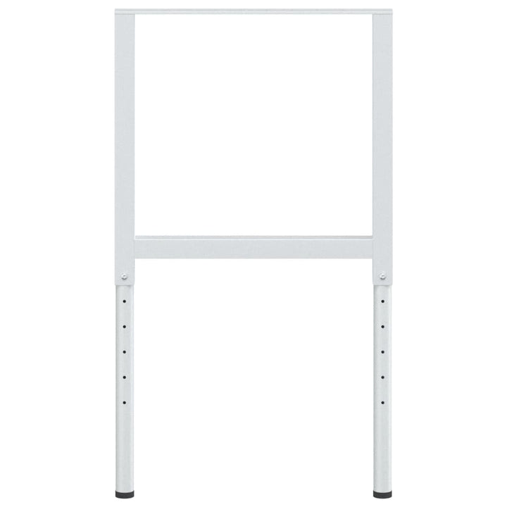 stel til arbejdsbænk 2 stk. 55x(69-95,5) cm metal grå