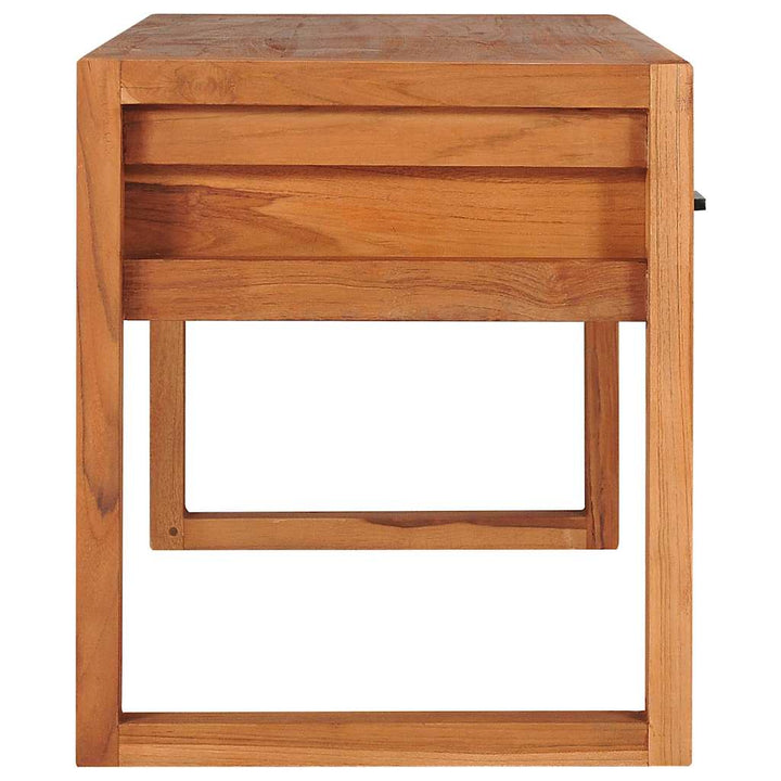 tv-bord 100x40x45 cm massivt teaktræ
