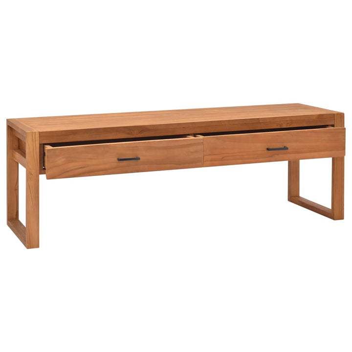 tv-bord 140x40x45 cm massivt teaktræ