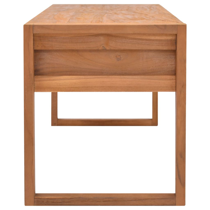 tv-bord 140x40x45 cm massivt teaktræ
