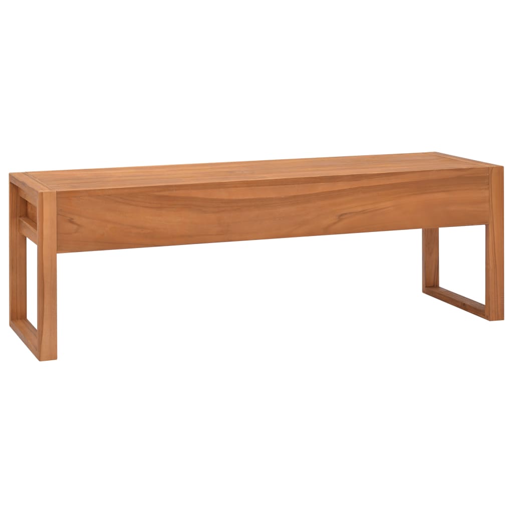 tv-bord 140x40x45 cm massivt teaktræ