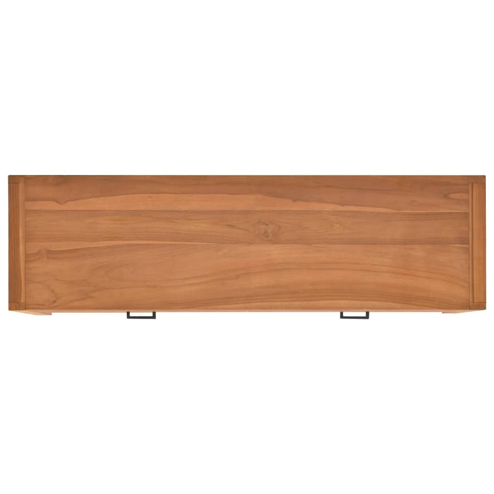 tv-bord 140x40x45 cm massivt teaktræ