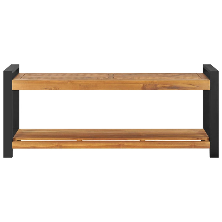 bænk 120 cm massivt teaktræ