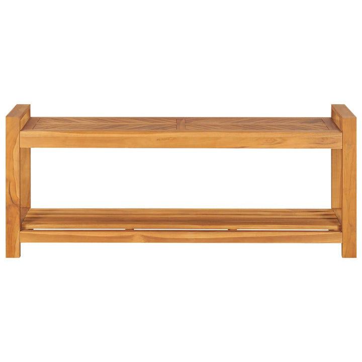 bænk 120 cm massivt teaktræ