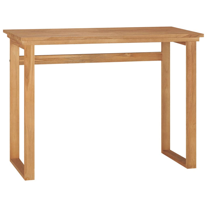skrivebord 100x45x75 cm massivt teaktræ
