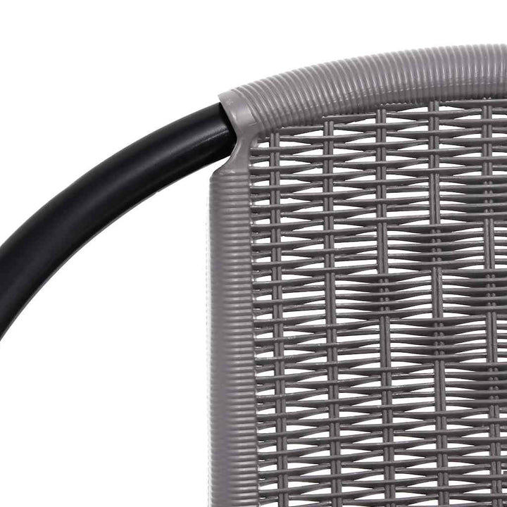havestole 2 stk. 110 kg plastikrattan og stål