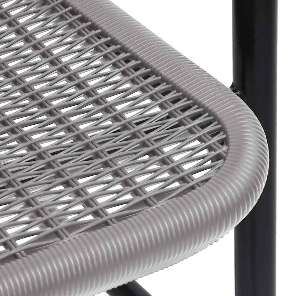 havestole 2 stk. 110 kg plastikrattan og stål