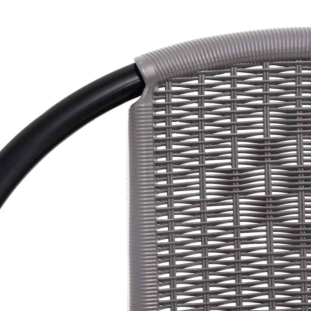 havestole 4 stk. 110 kg plastikrattan og stål