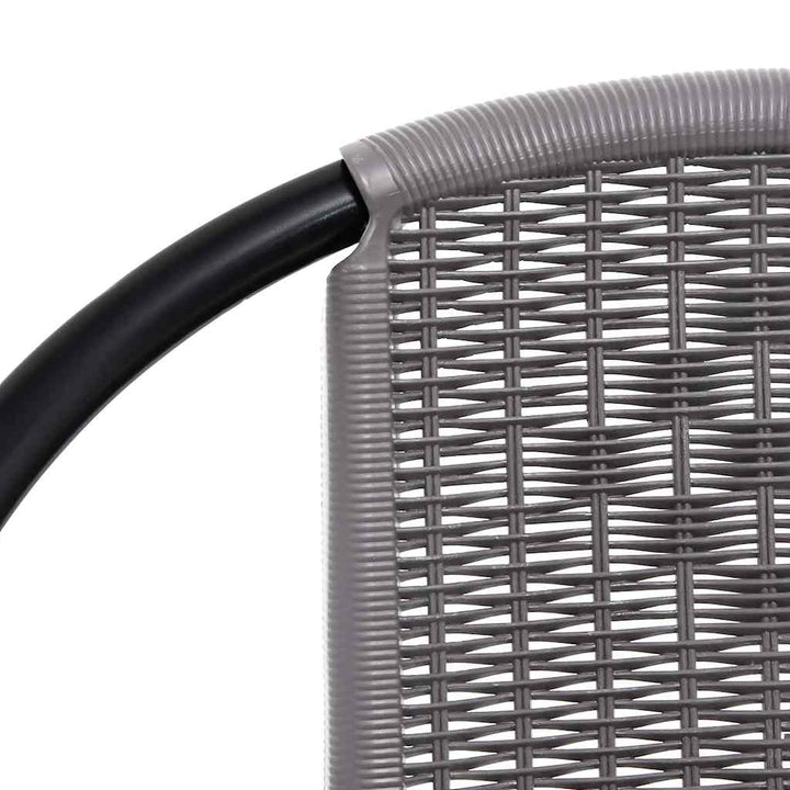 havestole 4 stk. 110 kg plastikrattan og stål