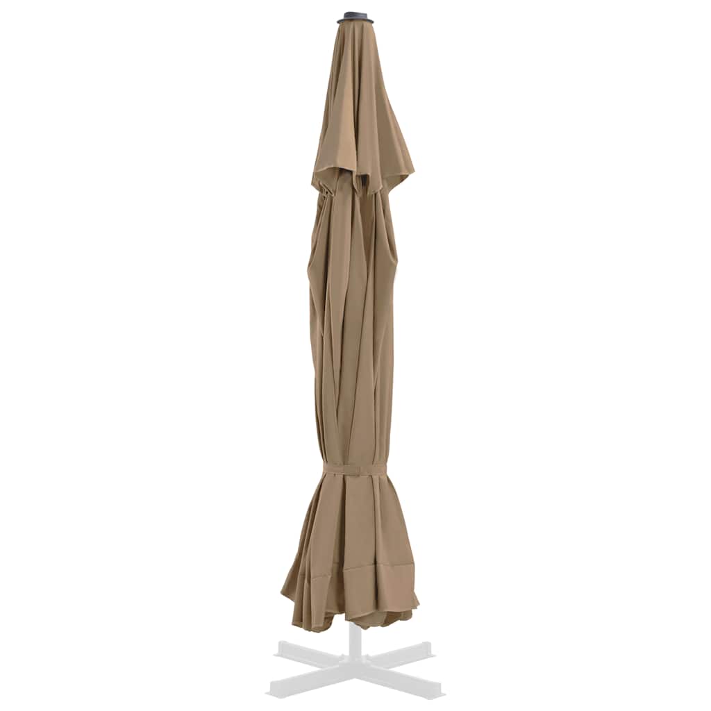 udskiftningsdug til parasol 515 cm gråbrun