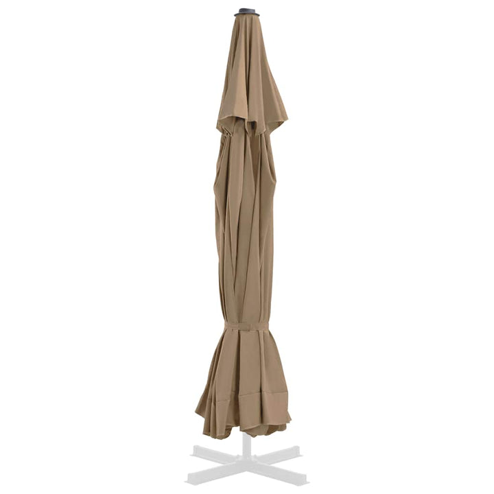 udskiftningsdug til parasol 515 cm gråbrun