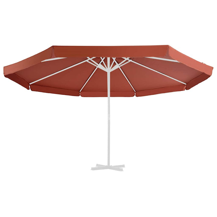udskiftningsdug til parasol 500 cm terracottafarvet
