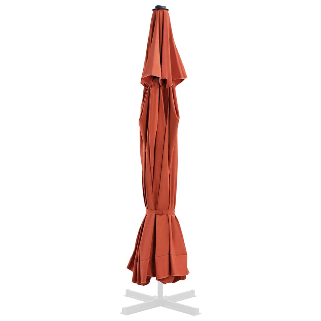 udskiftningsdug til parasol 500 cm terracottafarvet