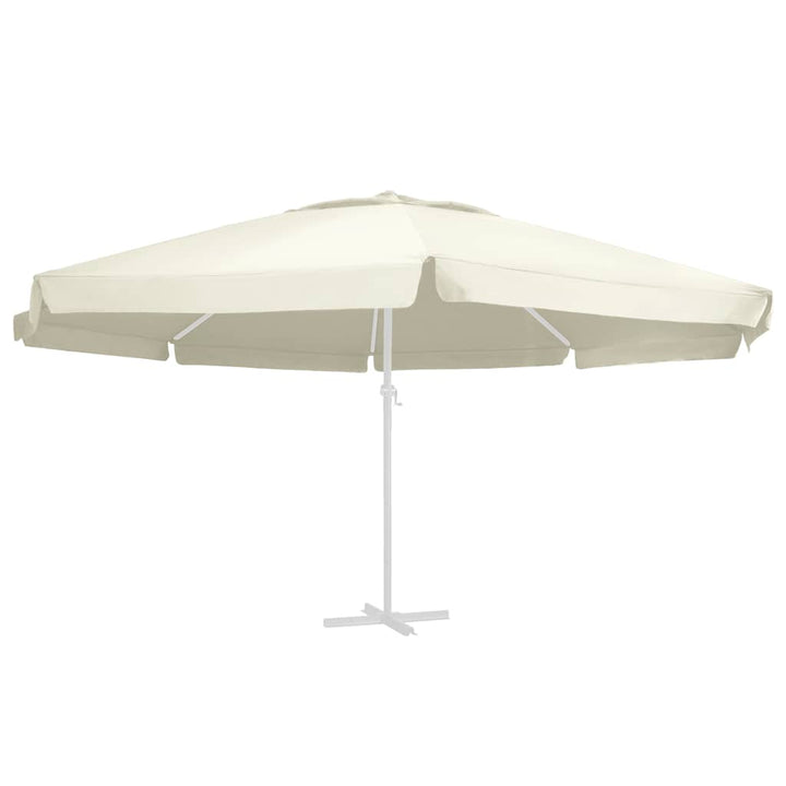 udskiftningsdug til parasol 610 cm sandfarvet