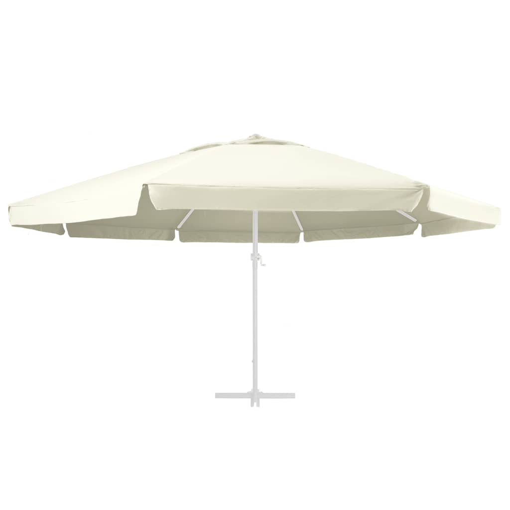 udskiftningsdug til parasol 610 cm sandfarvet