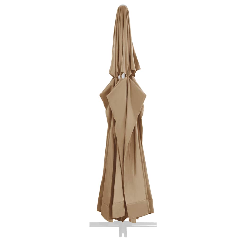 parasoldug 610 cm gråbrun