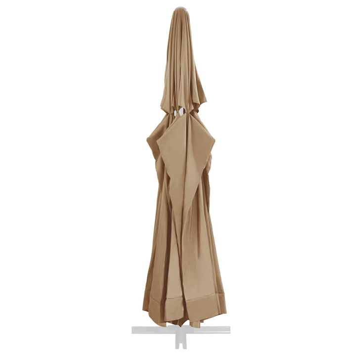 parasoldug 610 cm gråbrun