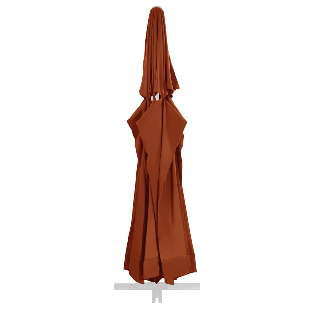 parasoldug 610 cm terracottafarvet