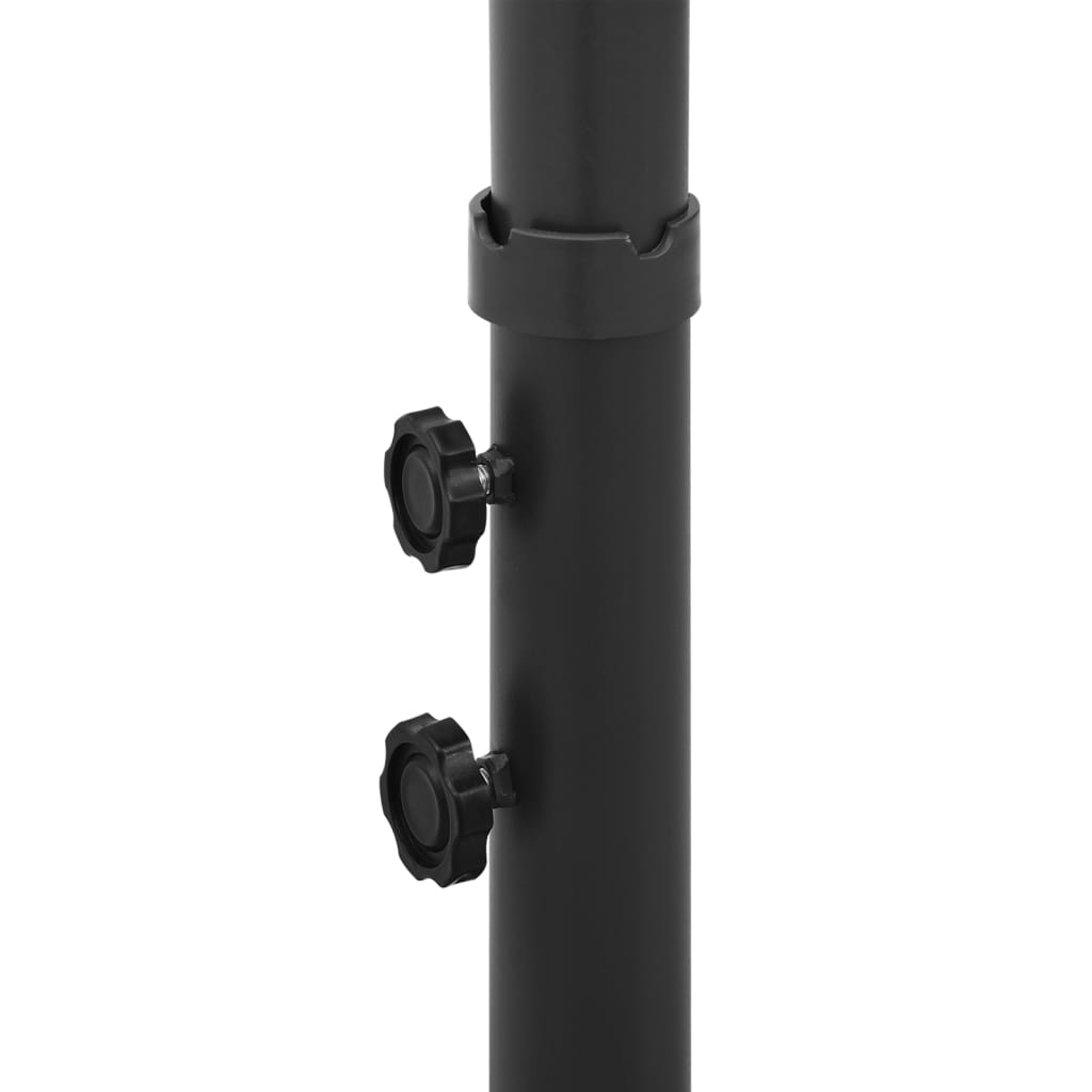 dobbelt parasol 600x300 cm stålstang grøn
