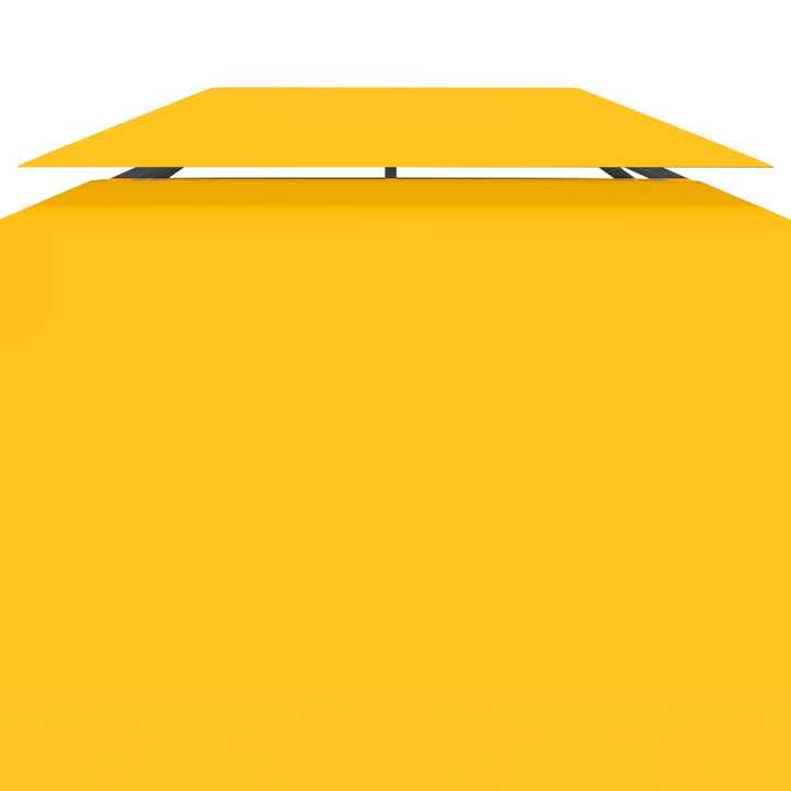 pavillontopdække i 2 lag 4x3 m 310 g/m² gul