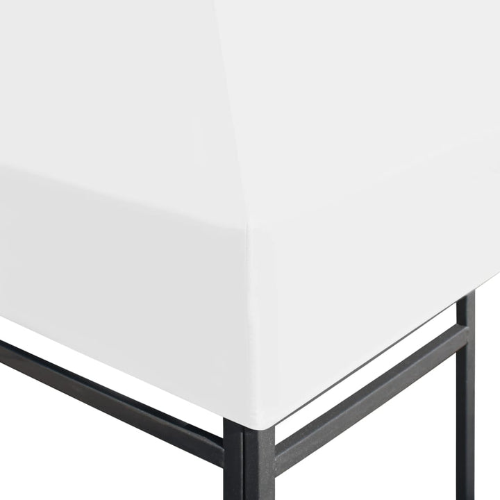 pavillontopdække 270 g/m² 3x3 m hvid