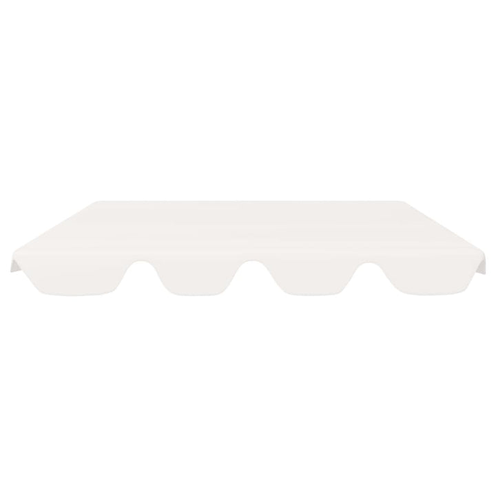 baldakin til havegynge 188/168x145/110 cm hvid
