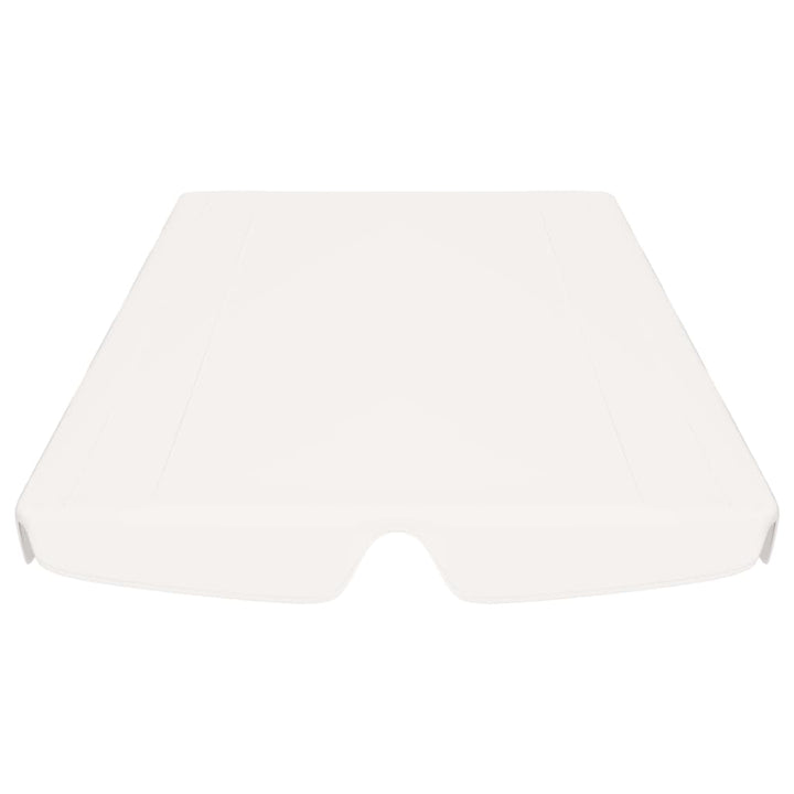 baldakin til havegynge 188/168x145/110 cm hvid