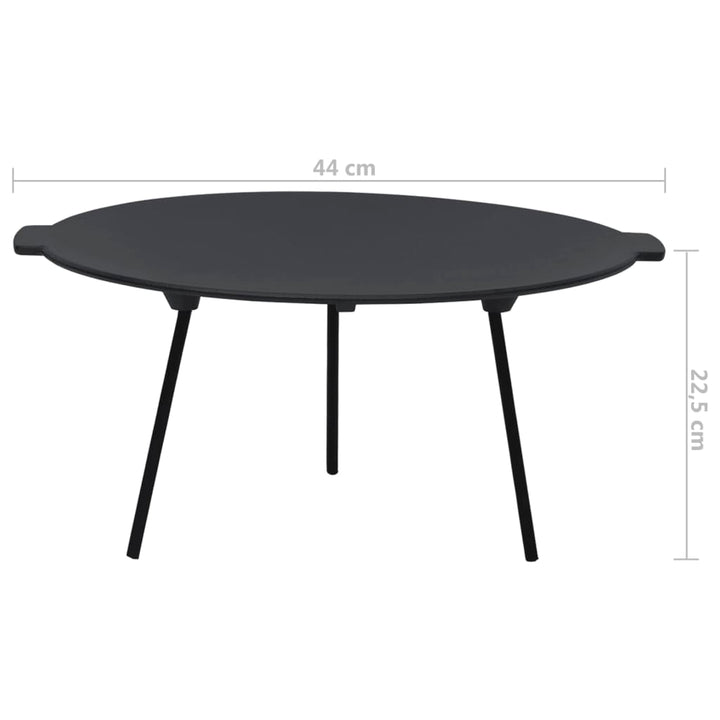 grillplade Ø44 cm støbejern