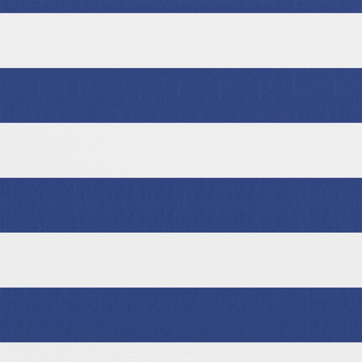 altanafskærmning 75x600 cm oxfordstof hvid og blå