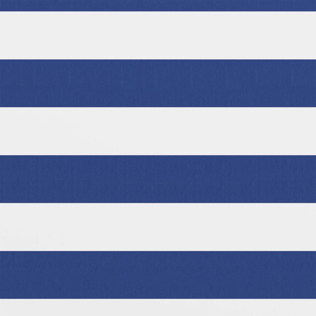 altanafskærmning 120x600 cm oxfordstof hvid og blå